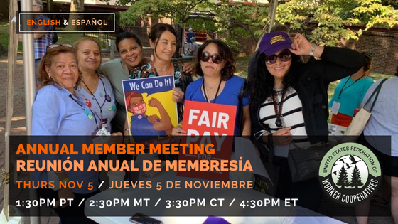 six people in casual clothes with lanyards stand together outside with signs that read we can do it fair pay for homecare and smile to the camera